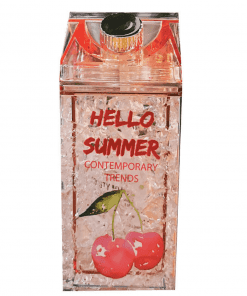 Brique de jus en carton de lait cerise